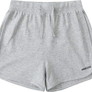 AMERICLOUD Girls Running Drawstring Cotton Shorts with Pockets Size 9-10 A193-76